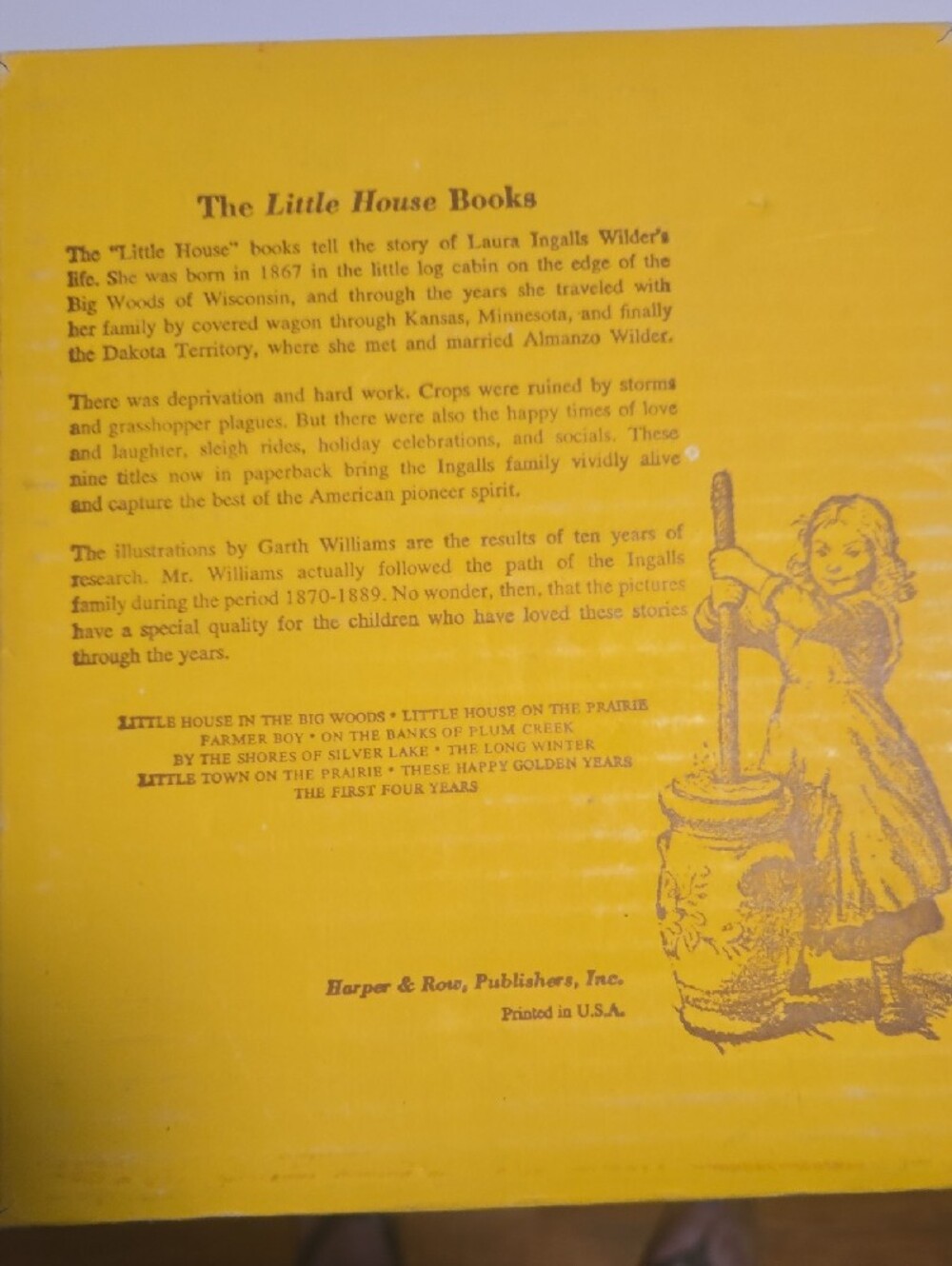 Little House Series Paperback Set - Yellow Spines - Picture 3 of 9